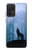 S0935 Loup Hurlant dans la forêt Etui Coque Housse pour Samsung Galaxy A52s 5G