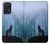 S0935 Loup Hurlant dans la forêt Etui Coque Housse pour Samsung Galaxy A52s 5G