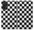 S1611 Échiquier Damier Noir Blanc Etui Coque Housse pour Samsung Galaxy A52s 5G