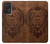 S2529 Leo Zodiaque Zodiaque marron Impression graphique Etui Coque Housse pour Samsung Galaxy A52s 5G