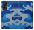 S2958 Armée Bleu Camo Camouflage Etui Coque Housse pour Samsung Galaxy A52s 5G