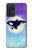 S3807 Killer Whale Orca Lune Pastel Fantaisie Etui Coque Housse pour Samsung Galaxy A52s 5G