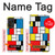 S3814 Composition de dessin au trait Piet Mondrian Etui Coque Housse pour Samsung Galaxy A52s 5G