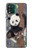 S3793 Peinture de neige mignon bébé panda Etui Coque Housse pour Motorola Moto G Stylus 5G