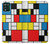 S3814 Composition de dessin au trait Piet Mondrian Etui Coque Housse pour Motorola Moto G Stylus 5G