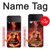 S0415 Graver guitare feu Etui Coque Housse pour Samsung Galaxy Z Flip 3 5G