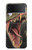 S0923 Dinosaur T-Rex Etui Coque Housse pour Samsung Galaxy Z Flip 3 5G
