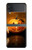 S1083 Citrouille araignée bougies Halloween Etui Coque Housse pour Samsung Galaxy Z Flip 3 5G