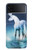 S1130 licorne Cheval Etui Coque Housse pour Samsung Galaxy Z Flip 3 5G
