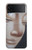 S1255 Visage du Bouddha Etui Coque Housse pour Samsung Galaxy Z Flip 3 5G
