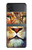 S1354 Lion Etui Coque Housse pour Samsung Galaxy Z Flip 3 5G