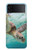 S1377 Océan tortue de mer Etui Coque Housse pour Samsung Galaxy Z Flip 3 5G