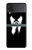 S1591 Anonymous Homme en Costume Noir Etui Coque Housse pour Samsung Galaxy Z Flip 3 5G