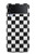 S1611 Échiquier Damier Noir Blanc Etui Coque Housse pour Samsung Galaxy Z Flip 3 5G