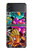 S1630 Poissons japonais Oriental Tatouage Etui Coque Housse pour Samsung Galaxy Z Flip 3 5G