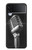 S1672 Rétro Musique Jazz Microphone Etui Coque Housse pour Samsung Galaxy Z Flip 3 5G
