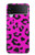 S1850 Motif rose Léopard Etui Coque Housse pour Samsung Galaxy Z Flip 3 5G