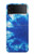 S1869 Tie Dye Bleu Etui Coque Housse pour Samsung Galaxy Z Flip 3 5G