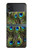 S1965 Paon Plume Etui Coque Housse pour Samsung Galaxy Z Flip 3 5G