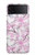S1972 Sakura fleur de Cerisiers Etui Coque Housse pour Samsung Galaxy Z Flip 3 5G