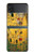 S2137 Gustav Klimt Le Baiser Etui Coque Housse pour Samsung Galaxy Z Flip 3 5G