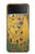 S2137 Gustav Klimt Le Baiser Etui Coque Housse pour Samsung Galaxy Z Flip 3 5G
