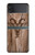 S2183 Chèvre de bois imprimé graphique Etui Coque Housse pour Samsung Galaxy Z Flip 3 5G