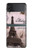 S2211 Carte postale de Paris Tour Eiffel Etui Coque Housse pour Samsung Galaxy Z Flip 3 5G