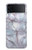S2316 Bleu foncé Marbre Texture graphique Imprimer Etui Coque Housse pour Samsung Galaxy Z Flip 3 5G