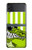 S2323 Crocodile vert drôle d'alligator Etui Coque Housse pour Samsung Galaxy Z Flip 3 5G