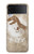 S2372 T-Rex Jurassic Fossile Etui Coque Housse pour Samsung Galaxy Z Flip 3 5G