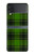 S2373 Motif vert Tartan Etui Coque Housse pour Samsung Galaxy Z Flip 3 5G