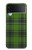 S2373 Motif vert Tartan Etui Coque Housse pour Samsung Galaxy Z Flip 3 5G