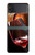 S2396 Rouge Bouteille de vin et le verre Etui Coque Housse pour Samsung Galaxy Z Flip 3 5G