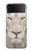 S2399 Lion Visage Etui Coque Housse pour Samsung Galaxy Z Flip 3 5G