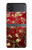 S2414 Rouge Fleur amandier Van Gogh Etui Coque Housse pour Samsung Galaxy Z Flip 3 5G