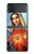S2420 La Vierge Marie Santa Maria Etui Coque Housse pour Samsung Galaxy Z Flip 3 5G