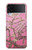 S2449 Fleur rose Amandier Van Gogh Etui Coque Housse pour Samsung Galaxy Z Flip 3 5G