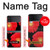S2478 fleur rouge Daisy Etui Coque Housse pour Samsung Galaxy Z Flip 3 5G
