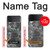 S2526 Noir Marbre imprimé graphique Etui Coque Housse pour Samsung Galaxy Z Flip 3 5G