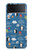 S2572 Motif Marin Penguin Etui Coque Housse pour Samsung Galaxy Z Flip 3 5G