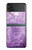 S2690 Cristaux améthyste imprimés graphiques Etui Coque Housse pour Samsung Galaxy Z Flip 3 5G