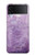S2690 Cristaux améthyste imprimés graphiques Etui Coque Housse pour Samsung Galaxy Z Flip 3 5G
