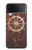 S2766 Roue de bateau Rusty Texture Etui Coque Housse pour Samsung Galaxy Z Flip 3 5G