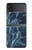 S2799 Lumière Bleu Marbre Pierre Imprimé Graphique Etui Coque Housse pour Samsung Galaxy Z Flip 3 5G