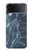 S2799 Lumière Bleu Marbre Pierre Imprimé Graphique Etui Coque Housse pour Samsung Galaxy Z Flip 3 5G