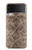 S2875 Rattle Serpent Imprimé graphique Peau Etui Coque Housse pour Samsung Galaxy Z Flip 3 5G