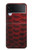 S2879 Rouge Arowana écailles de poisson Etui Coque Housse pour Samsung Galaxy Z Flip 3 5G