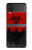 S2917 Biohazards Virus Alert Rouge Etui Coque Housse pour Samsung Galaxy Z Flip 3 5G