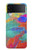S2942 Peinture Coup de pinceau Etui Coque Housse pour Samsung Galaxy Z Flip 3 5G
